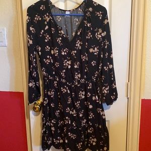 black floral dress
